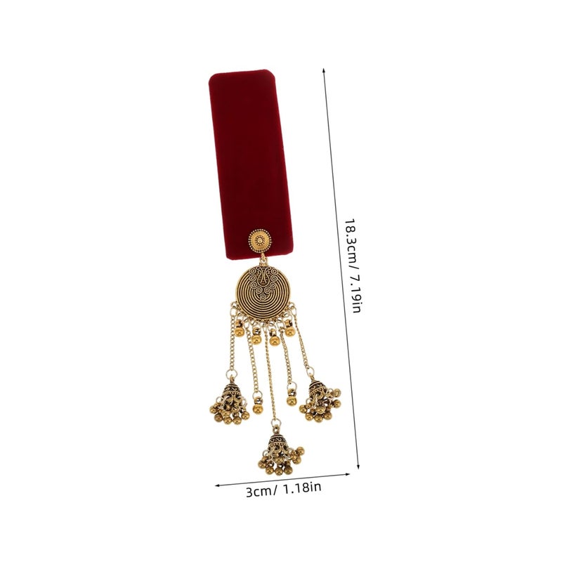 Gold Tassel Vintage Hair Clip for Women Wedding Bridal Accessory Barrette - Image 2